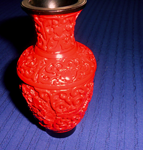 Rotlackvase🌹Kunst