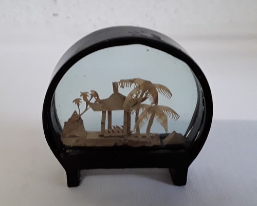 Alte korkschnitzerei miniatur - korkschnitzerei,