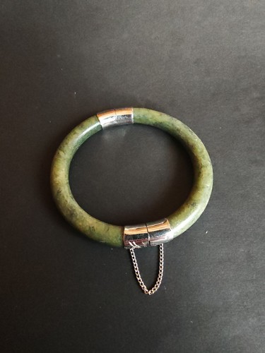 Armreif aus spinat - spinat, jade