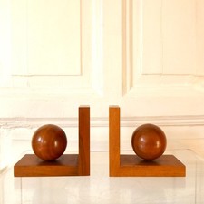 2 Buchstützen Paar Holz