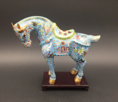 Cloisonné pferd mit - pferd,