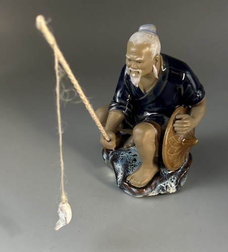 Keramik figur fischer shiwan - figur,