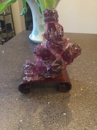 Amethyst skulptur figur - amethyst,