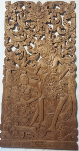 Rama und sita wandbild holz - rama, sita,