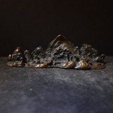 feiner alter Bronze Guß einer