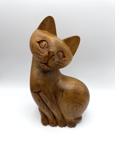 Skulptur figur katze groß - katze,