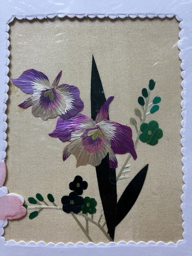 Iris kunsthandwerk aus stroh - iris,