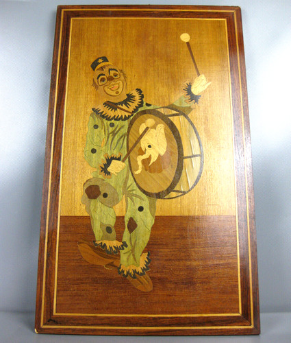 Altes intarsien bild - altes, clown