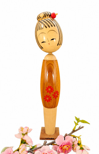 Japanische kokeshi holzpuppe - japanische,