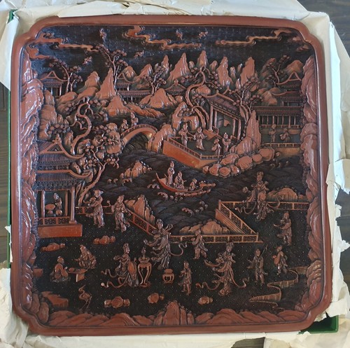 Chinesisches lacktablett - chinesisches,