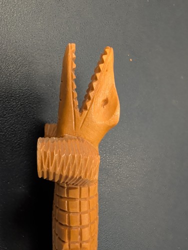 Brieföffner krokodil holz - krokodil,