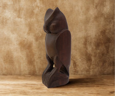 Antike Holz Figur Eule