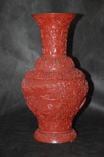 Chin rotlackvase tischvase - chin.,