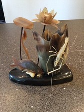 Horn Skulptur Figur Karpfen